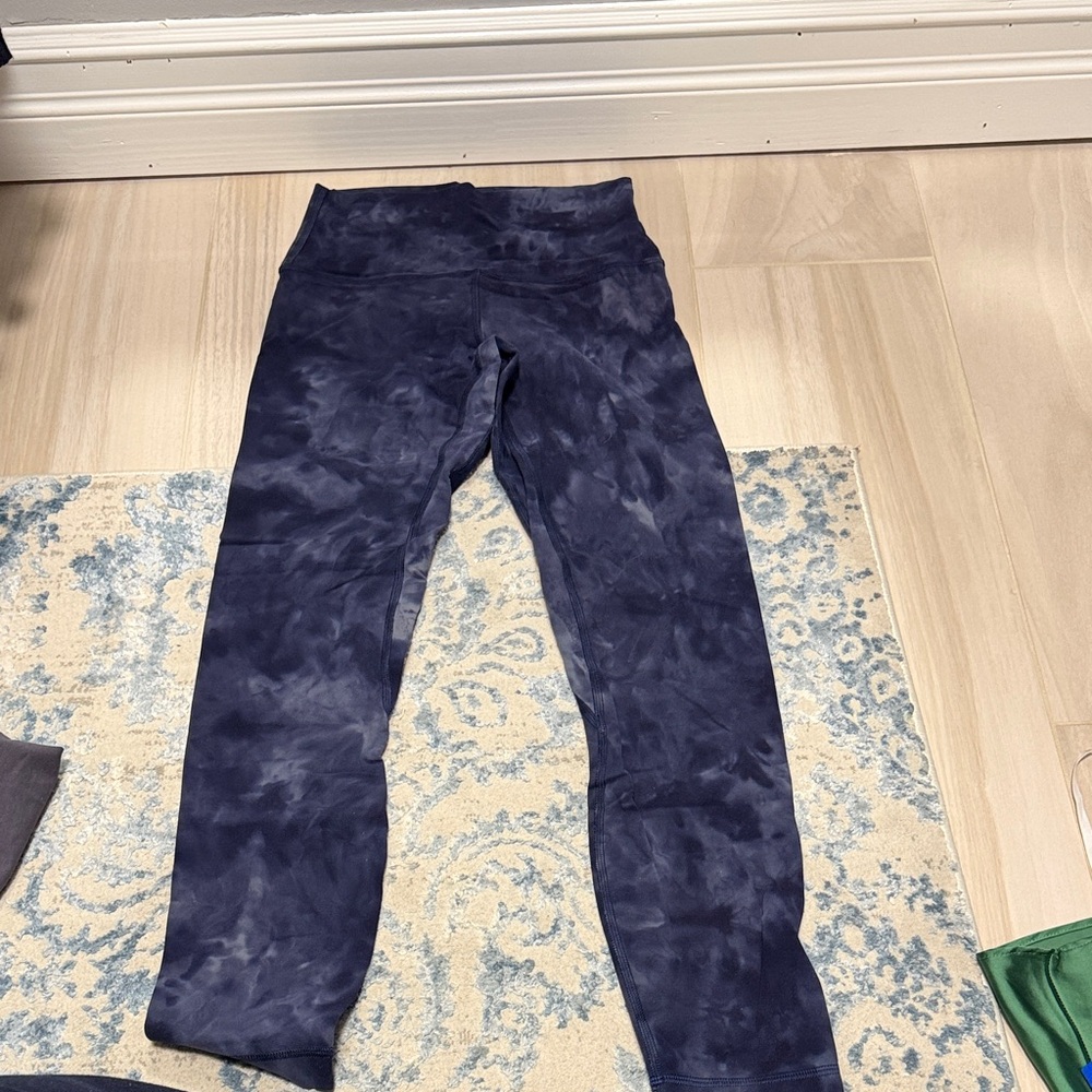 lululemon athletica Navy Tie-Dye Leggings
